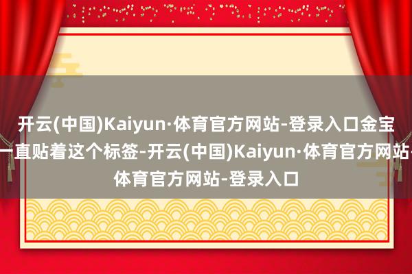 开云(中国)Kaiyun·体育官方网站-登录入口金宝汤产物上一直贴着这个标签-开云(中国)Kaiyun·体育官方网站-登录入口