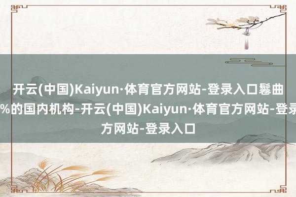 开云(中国)Kaiyun·体育官方网站-登录入口鬈曲近45%的国内机构-开云(中国)Kaiyun·体育官方网站-登录入口