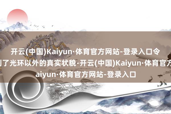 开云(中国)Kaiyun·体育官方网站-登录入口令东说念主们看到了光环以外的真实状貌-开云(中国)Kaiyun·体育官方网站-登录入口