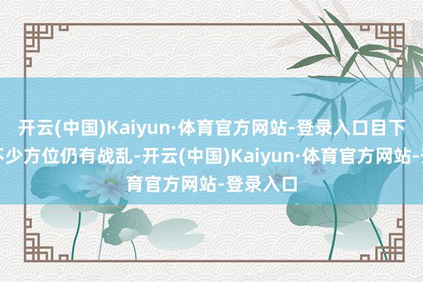开云(中国)Kaiyun·体育官方网站-登录入口目下寰球上不少方位仍有战乱-开云(中国)Kaiyun·体育官方网站-登录入口