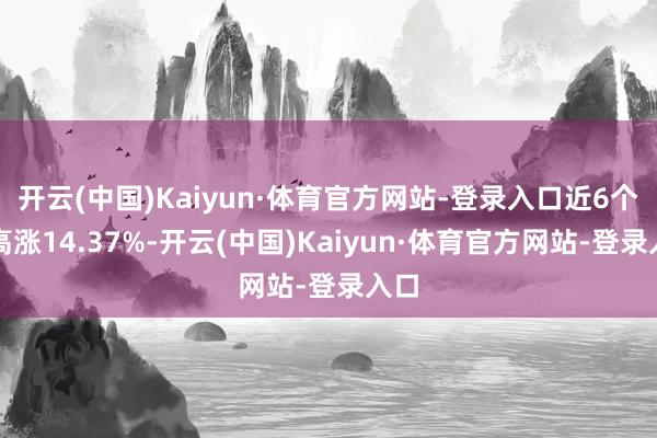 开云(中国)Kaiyun·体育官方网站-登录入口近6个月高涨14.37%-开云(中国)Kaiyun·体育官方网站-登录入口