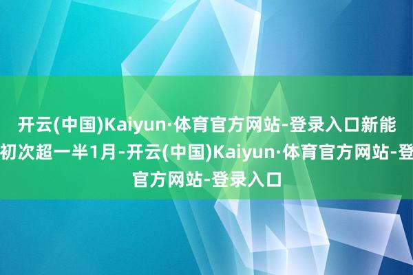 开云(中国)Kaiyun·体育官方网站-登录入口新能源占比初次超一半1月-开云(中国)Kaiyun·体育官方网站-登录入口