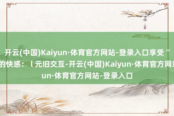 开云(中国)Kaiyun·体育官方网站-登录入口享受“不徇私情”的快感： l 元旧交互-开云(中国)Kaiyun·体育官方网站-登录入口