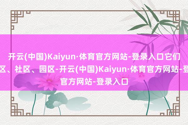 开云(中国)Kaiyun·体育官方网站-登录入口它们深切小区、社区、园区-开云(中国)Kaiyun·体育官方网站-登录入口