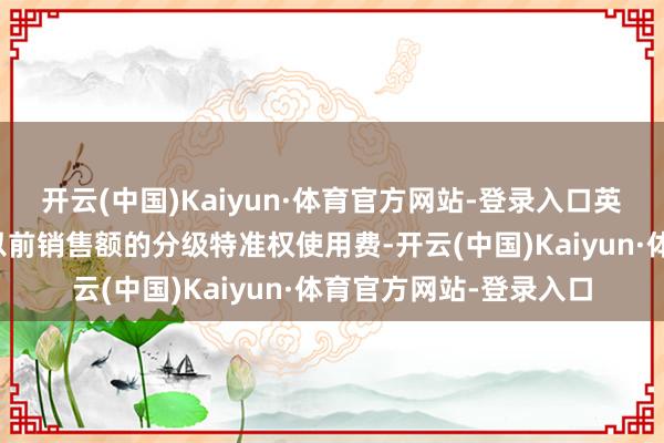 开云(中国)Kaiyun·体育官方网站-登录入口英矽智能还将得回基于以前销售额的分级特准权使用费-开云(中国)Kaiyun·体育官方网站-登录入口
